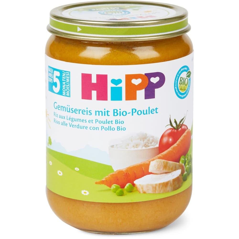 HiPP BIO Mish Pule me Perime dhe Krem Orizi 190 g
