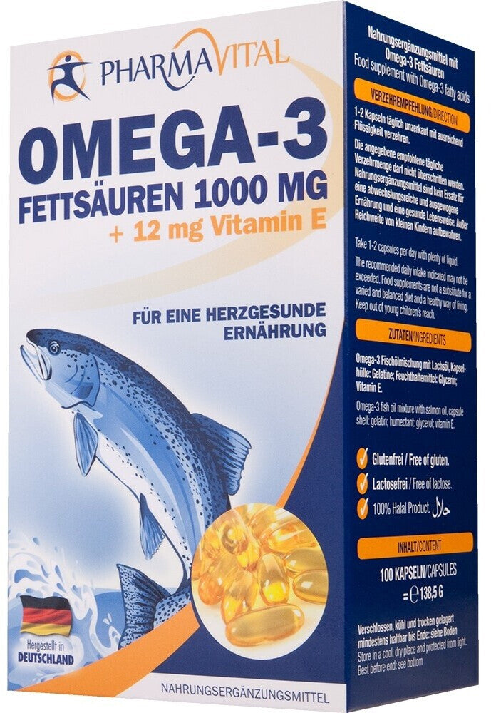 Omega 3 1000mg +12mg Vit E pharmavital