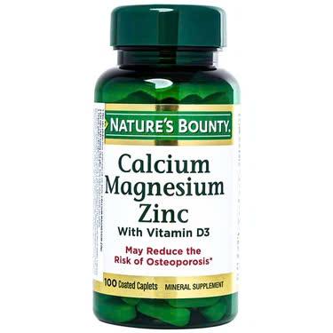 Nature's Bounty Calcium Magnesium Zinc + D3